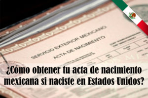 acta de nacimiento mexicana