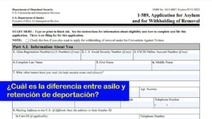 ¿Qué es la retención de deportación y cómo se diferencia del asilo?