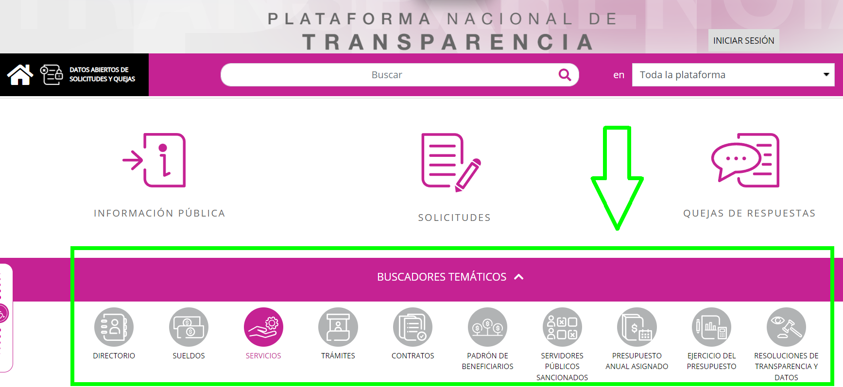 Los buscadores temáticos son otra herramienta útil en la plataforma. | Especial.